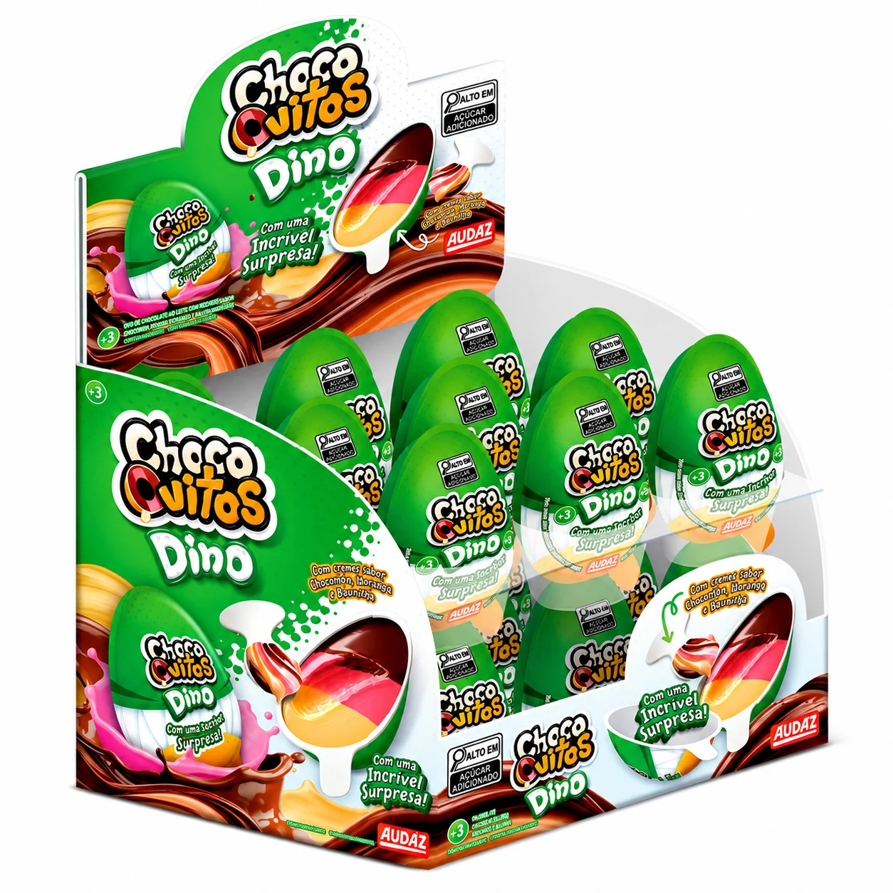 CHOCOOVITOS DINO DP C/18