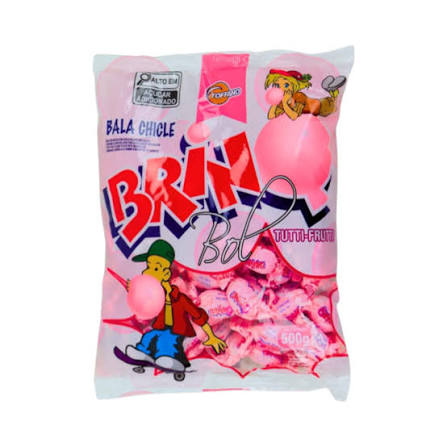 BALA RECH BRINQ BOL TUTTI FRUTTI 500 GR