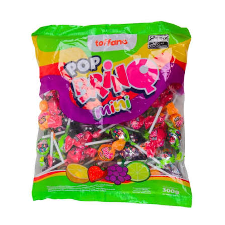 PIRULITO POP BRINQ MINI FRUTAS 300 GR