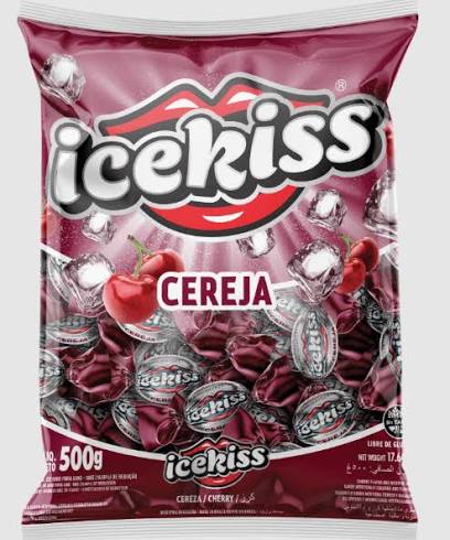 BALA DURA ICEKISS CEREJA 500G